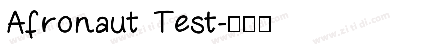 Afronaut Test字体转换